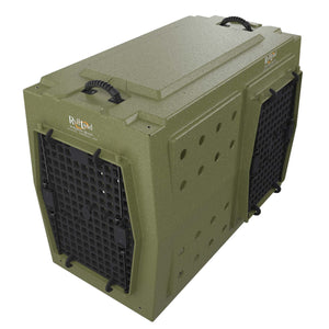 XLarge Cage Ruffland - OD Green, 2 portes (avant et droite) image