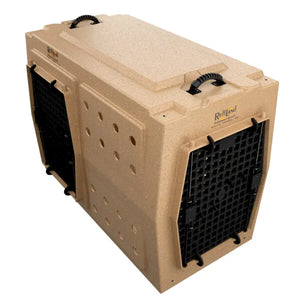 XLarge Cage Ruffland - Tan, 2 portes (avant et gauche) image