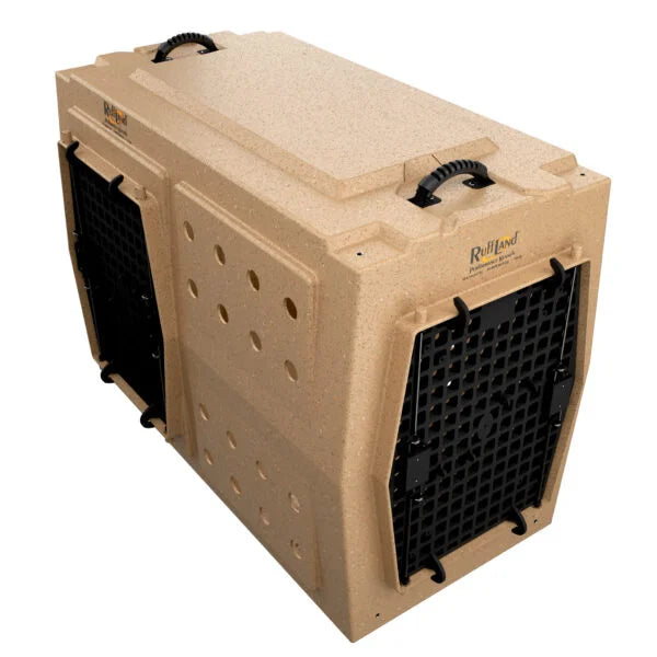 XLarge Cage Ruffland - Tan, 2 portes (avant et gauche) image